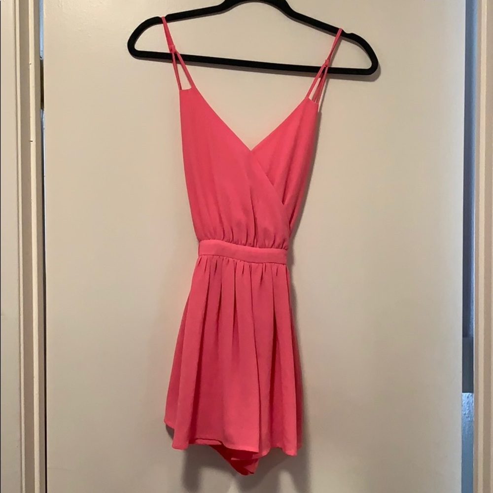Hot pink romper
